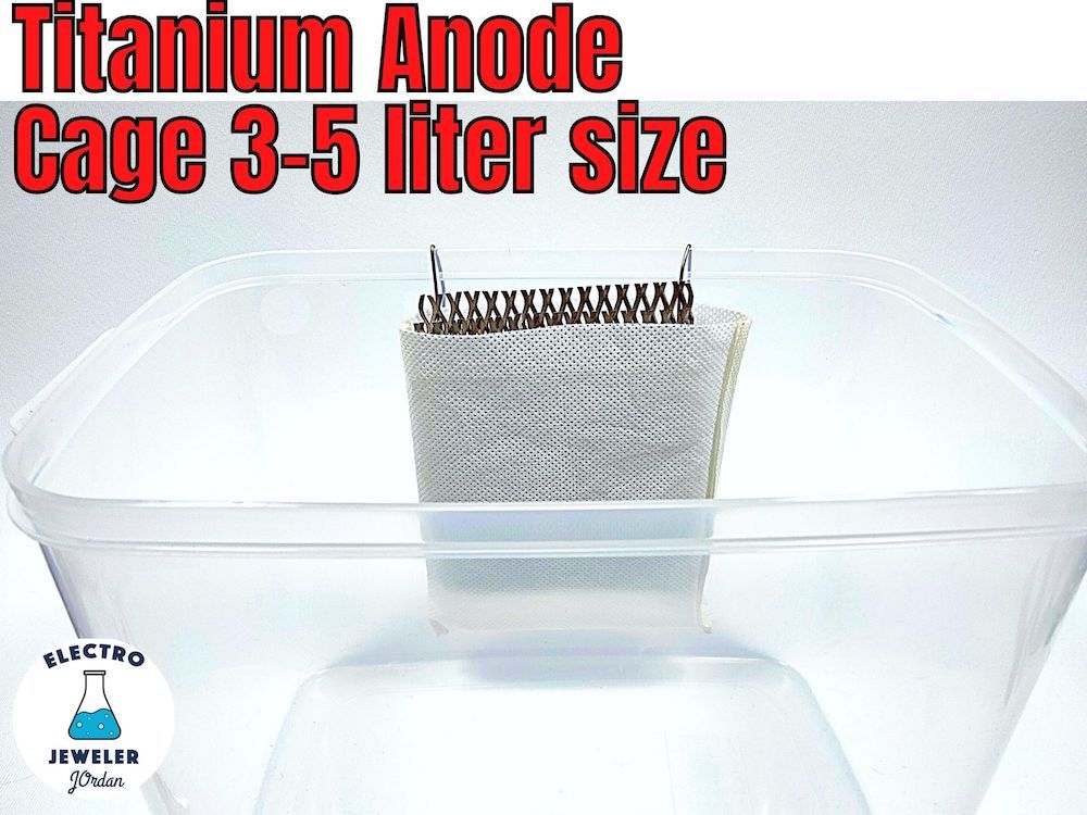 Anode Cage. Electroform. 3-5 liter size.