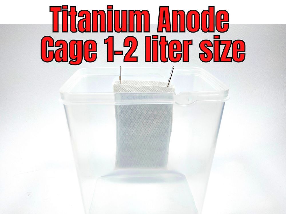 Anode cage vertical 1-2 liter size