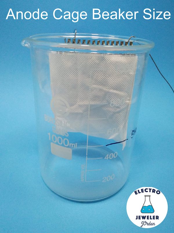Anode Cage. Electroform. Perfect For Nickel Plating!
Use Pipe, sheet, or pipe SCRAP! Vertical Glass Beaker size 1 pc.