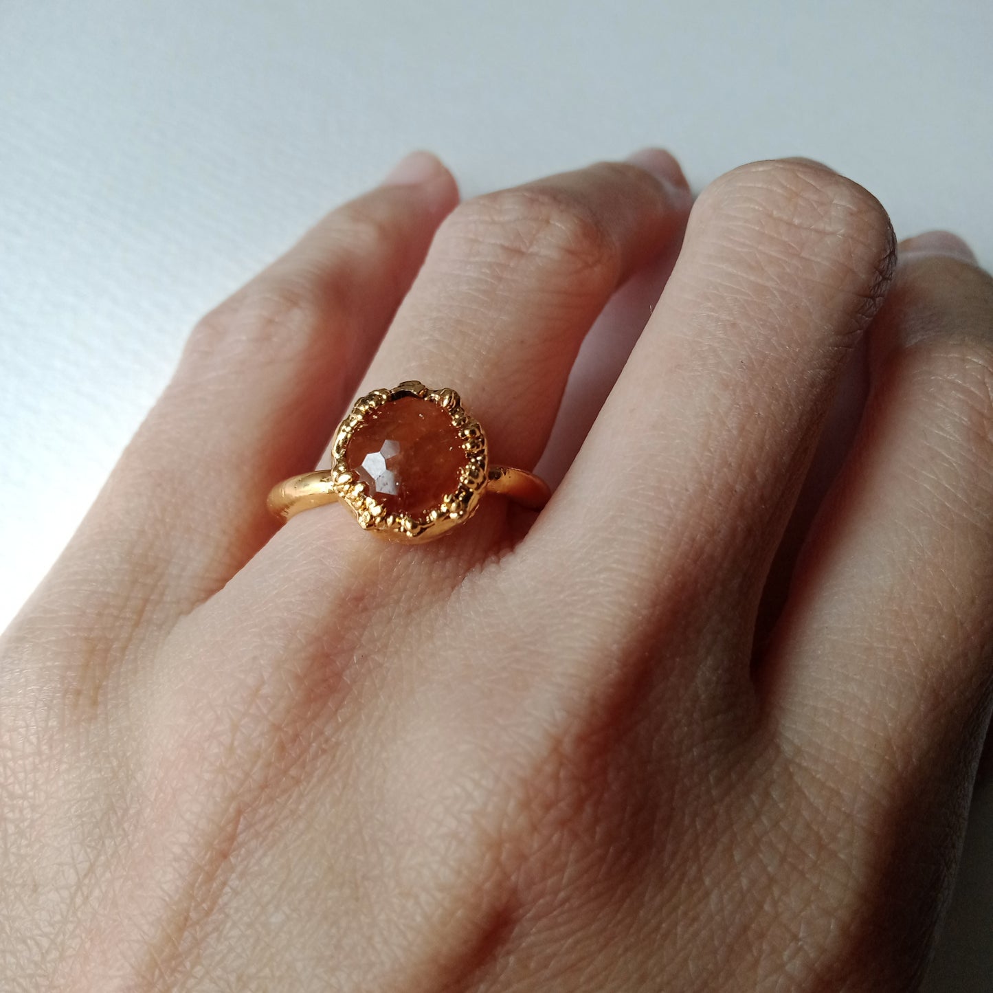 Mandarin garnet ring