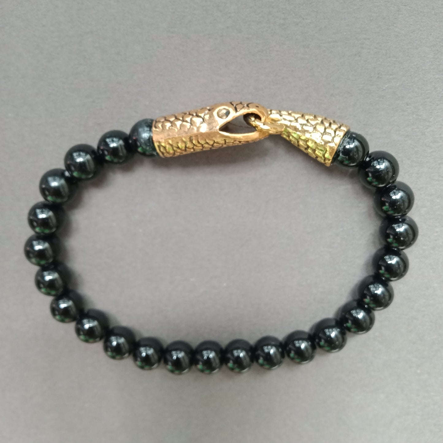 Ouroboros onyx bracelet