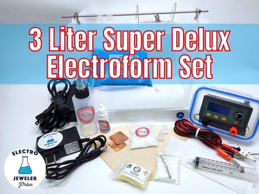 Electroform 3 liter Super Delux Kit 5A Power Supply & Magnetic Stirrer Complete Kit LARGE - FREE SHIPPING