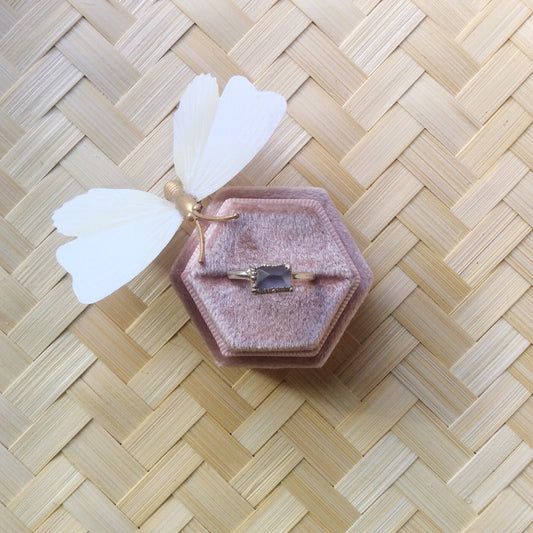 Rose de France natural amethyst ring. US size 6.5